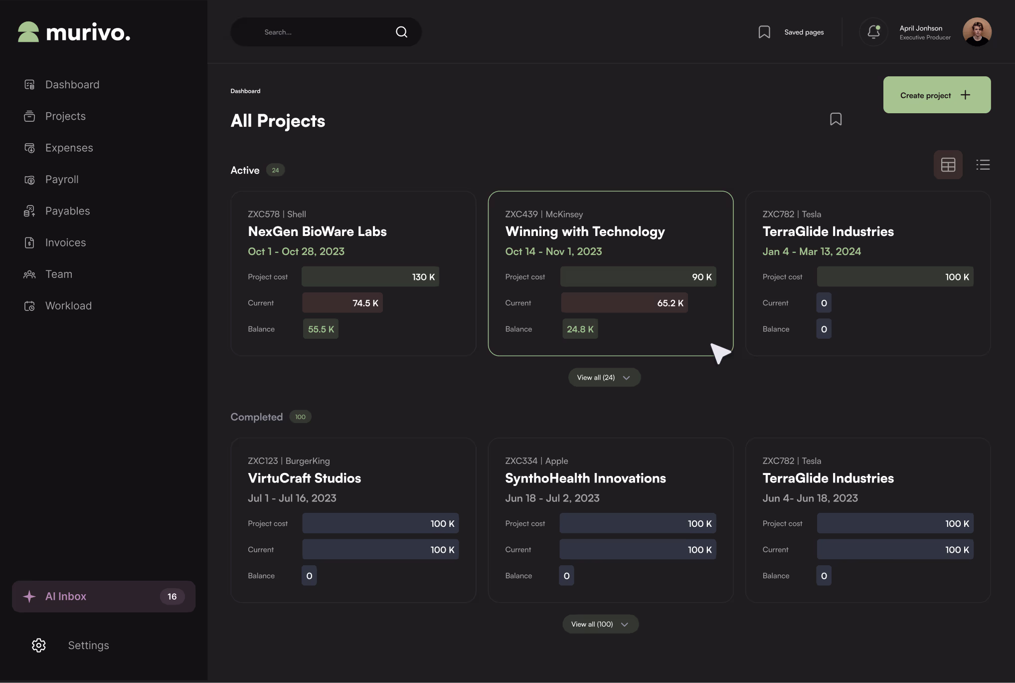 Murivo Website Preview design by Nizam Uddin